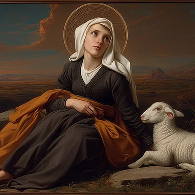 Painting of St. Germaine Cousin