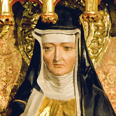 Painting of St. Hildegard of Bingen