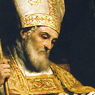 Painting of St. Isidore of Seville