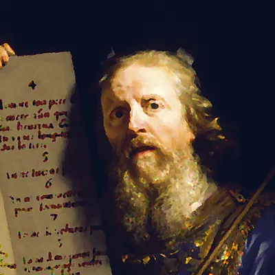 Painting of St. Moses